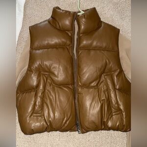Brown Puffer Vest